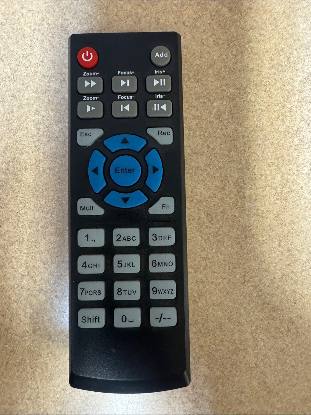 Generic infrared remote control for DVR/projector systems